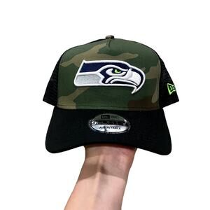 New Era Seattle Seahawks Camo snapback trucker hat